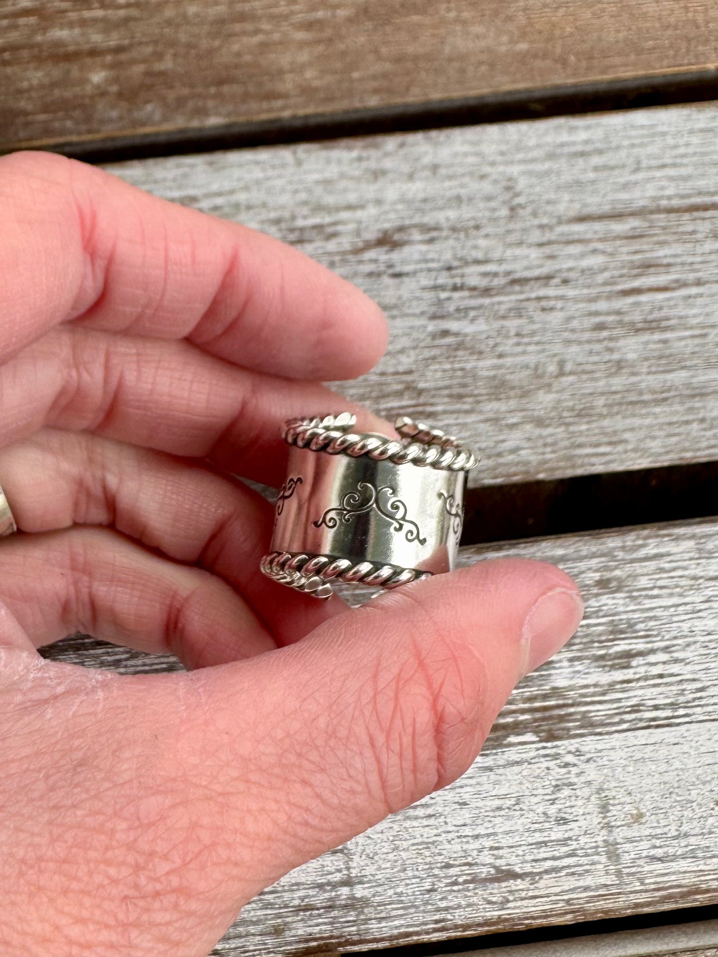 Pilot Mountain Turquoise Statement Ring Size 7