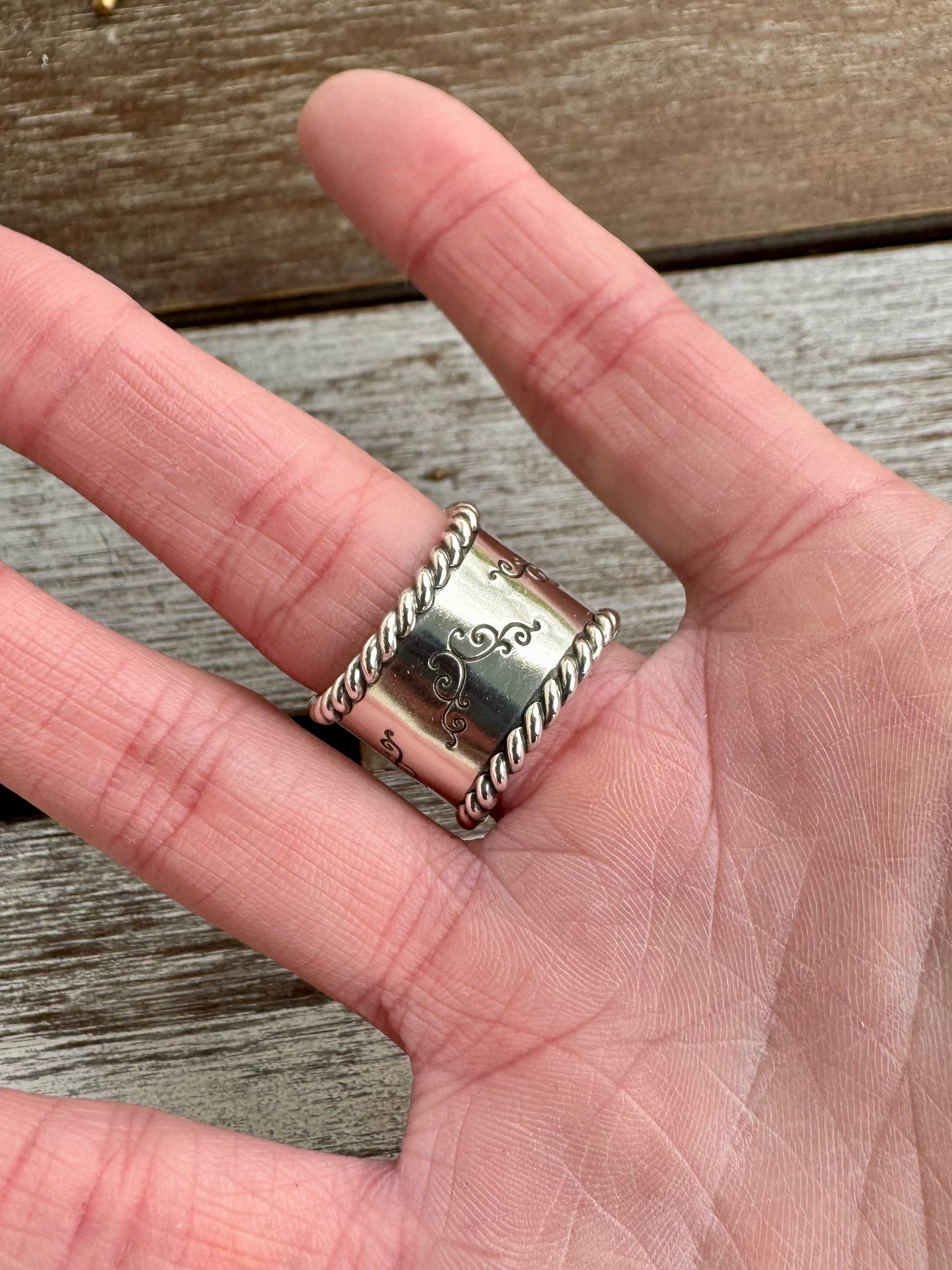 Pilot Mountain Turquoise Statement Ring Size 7