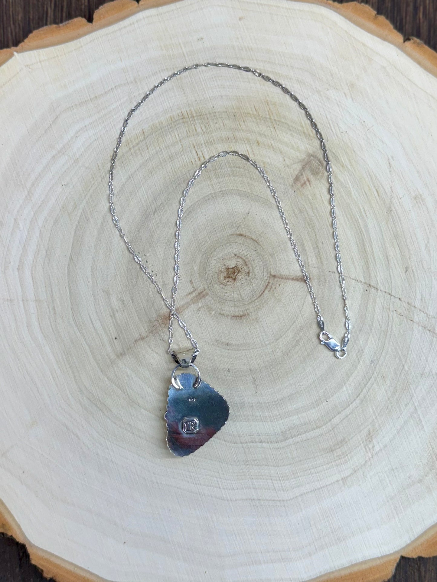 Blue Moon Turquoise Sterling Silver Necklace 16"