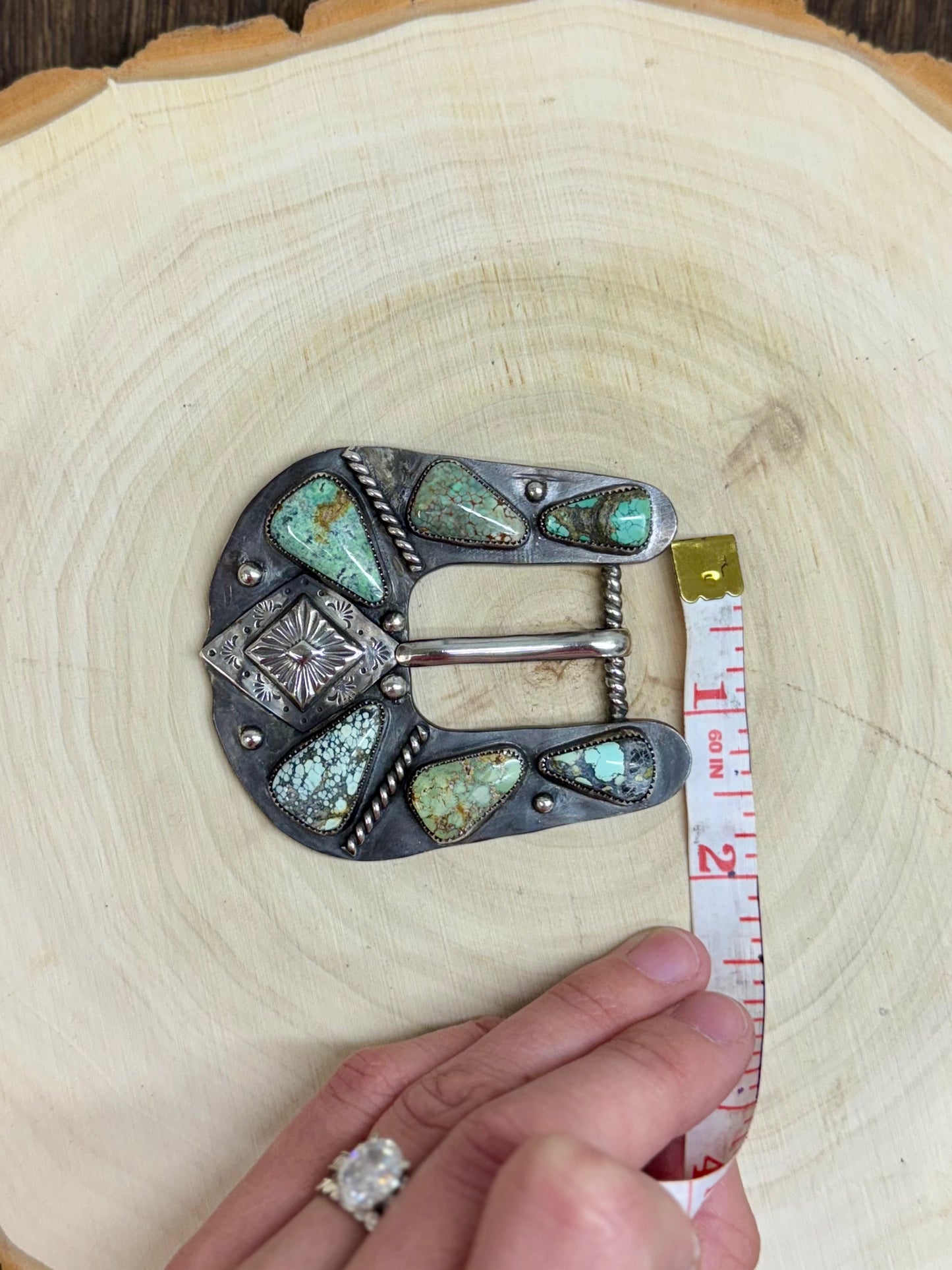 Assorted Turquoise & Concho Belt Buckle