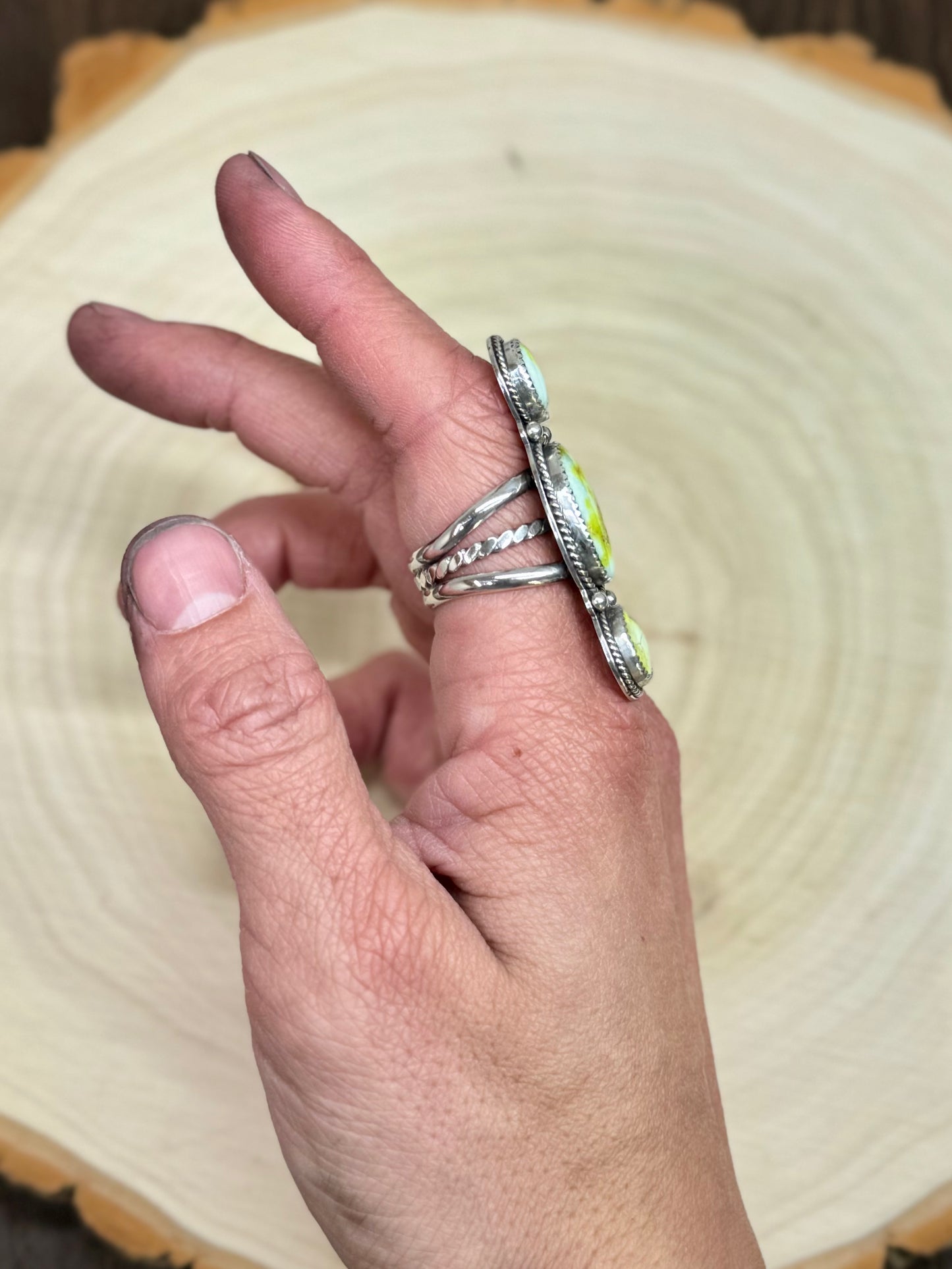 Custom Palomino Statement Ring Size 8.5