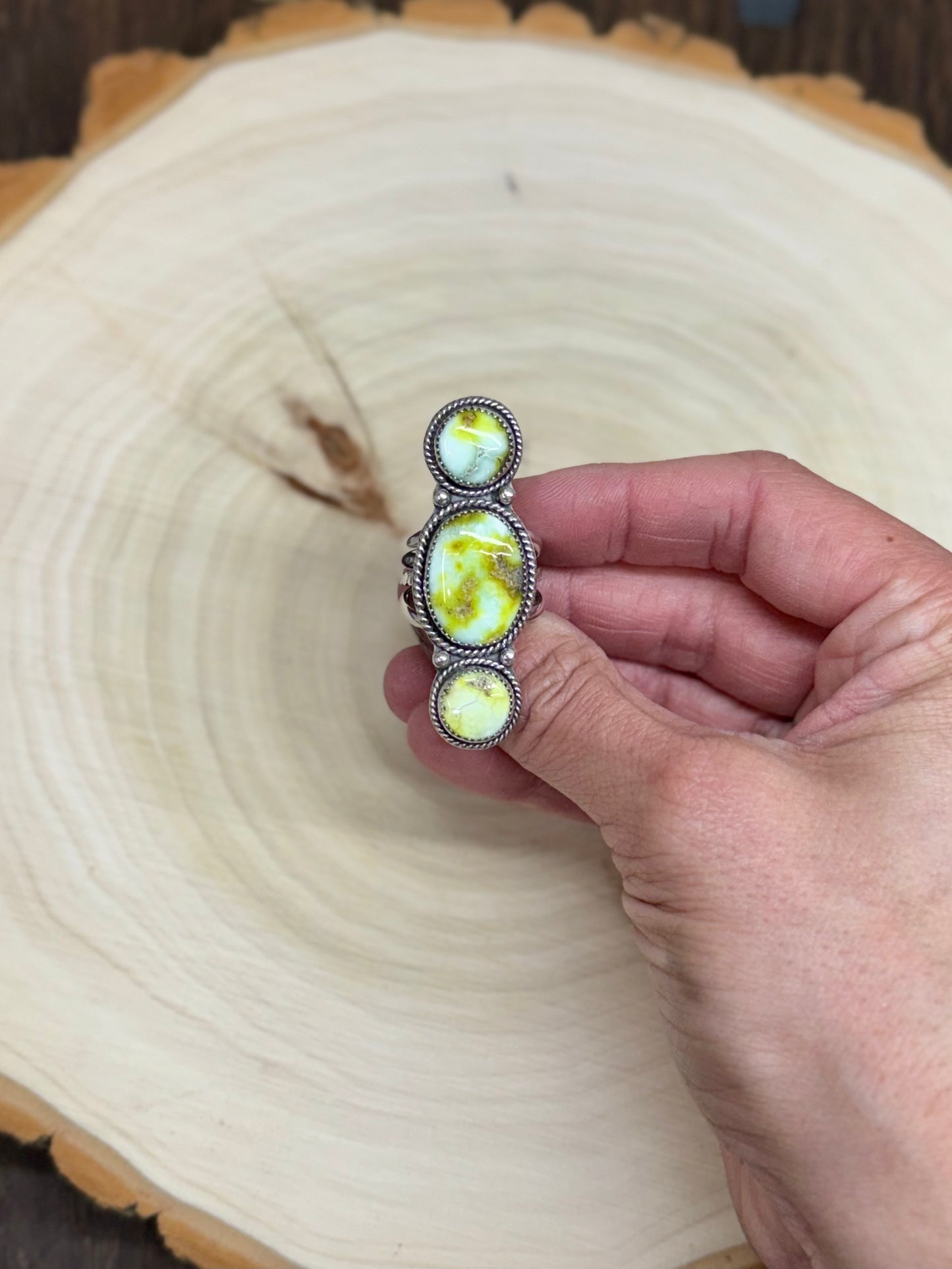 Custom Palomino Statement Ring Size 8.5