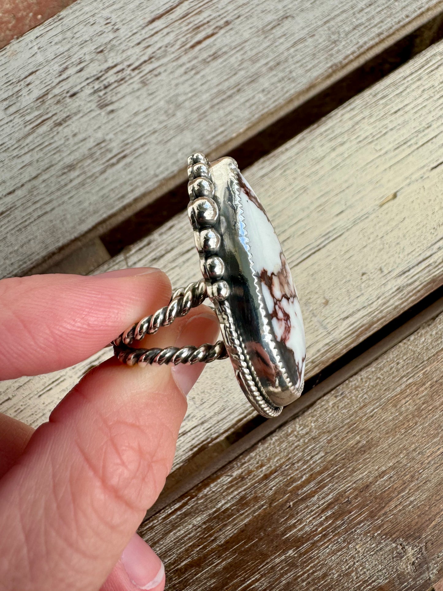 Western Wild Horse Statement Ring Size 6