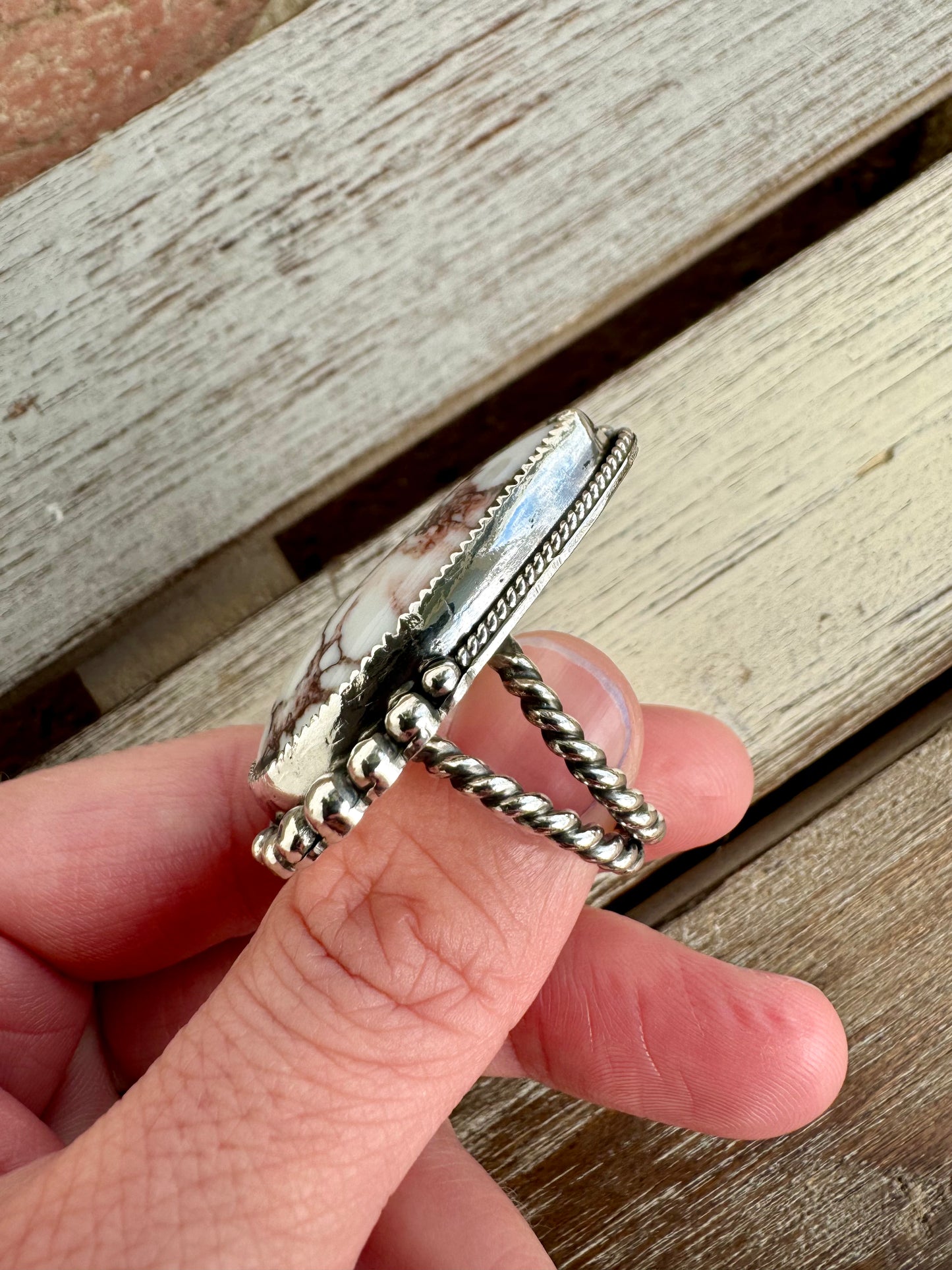 Western Wild Horse Statement Ring Size 6
