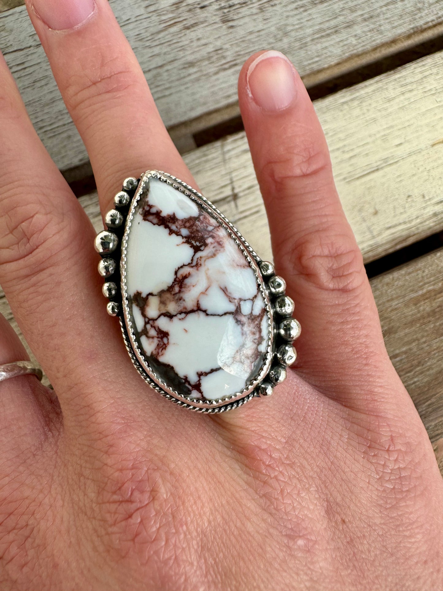 Western Wild Horse Statement Ring Size 6