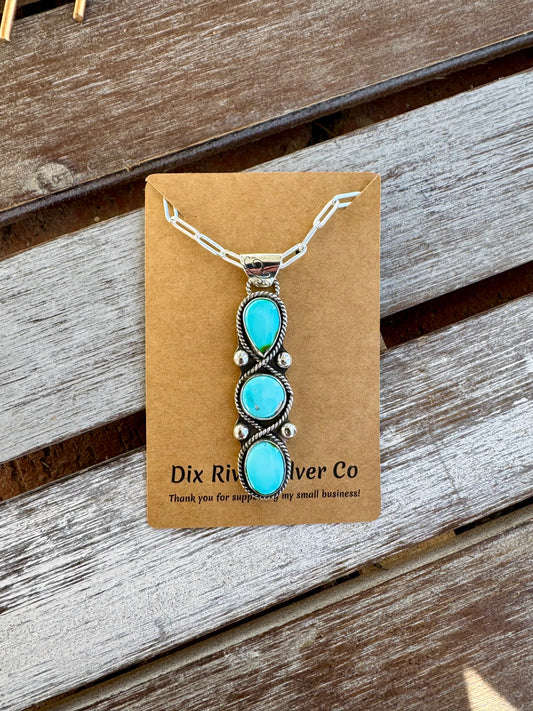 Sonoran Turquoise Statement Necklace 16"