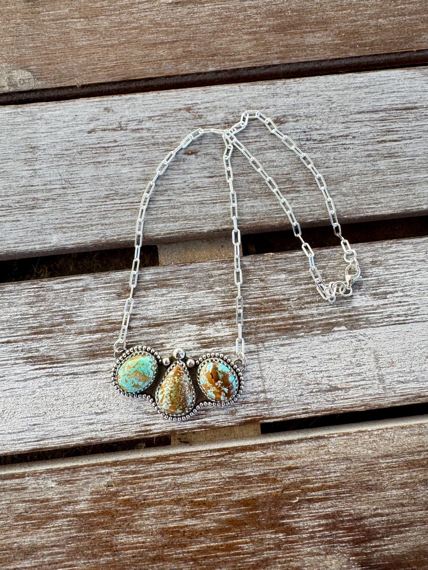 Kings Manassa Turquoise Necklace 12"