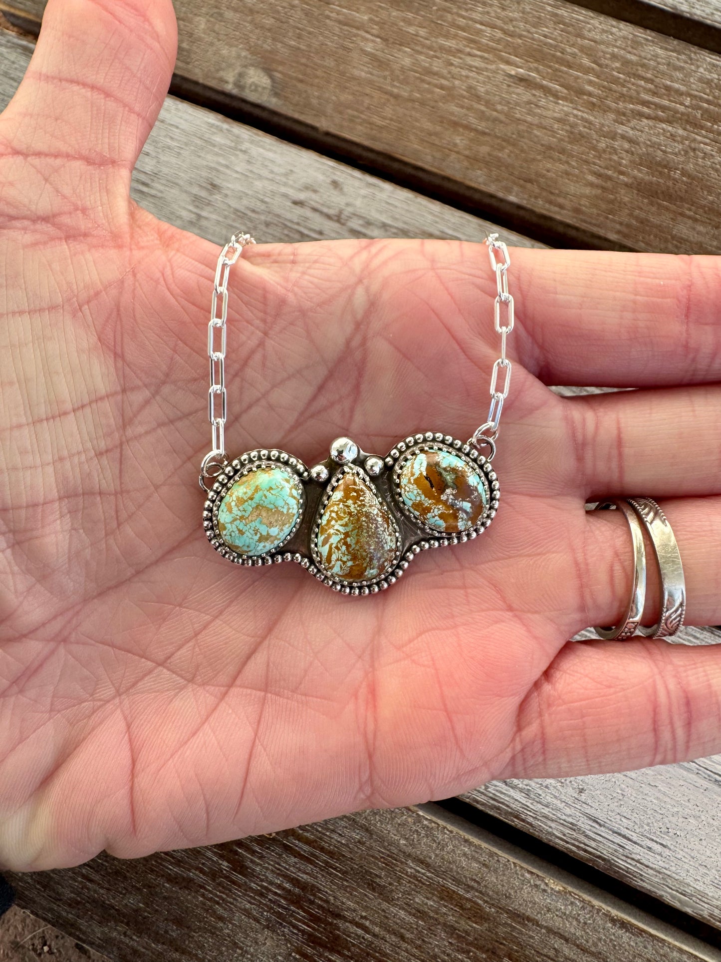 Kings Manassa Turquoise Necklace 12"
