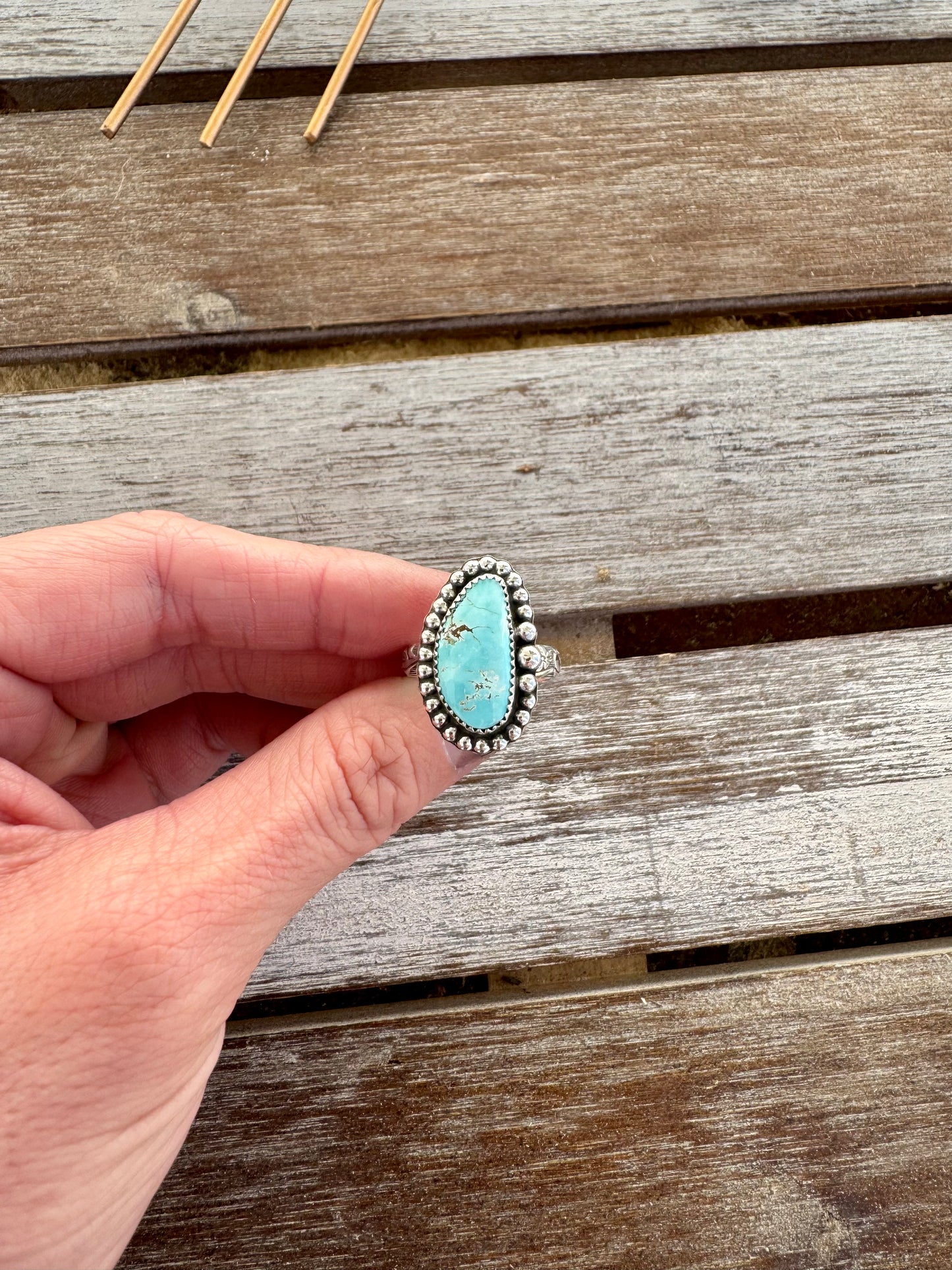 Handcrafted Nevada Turquoise Ring
