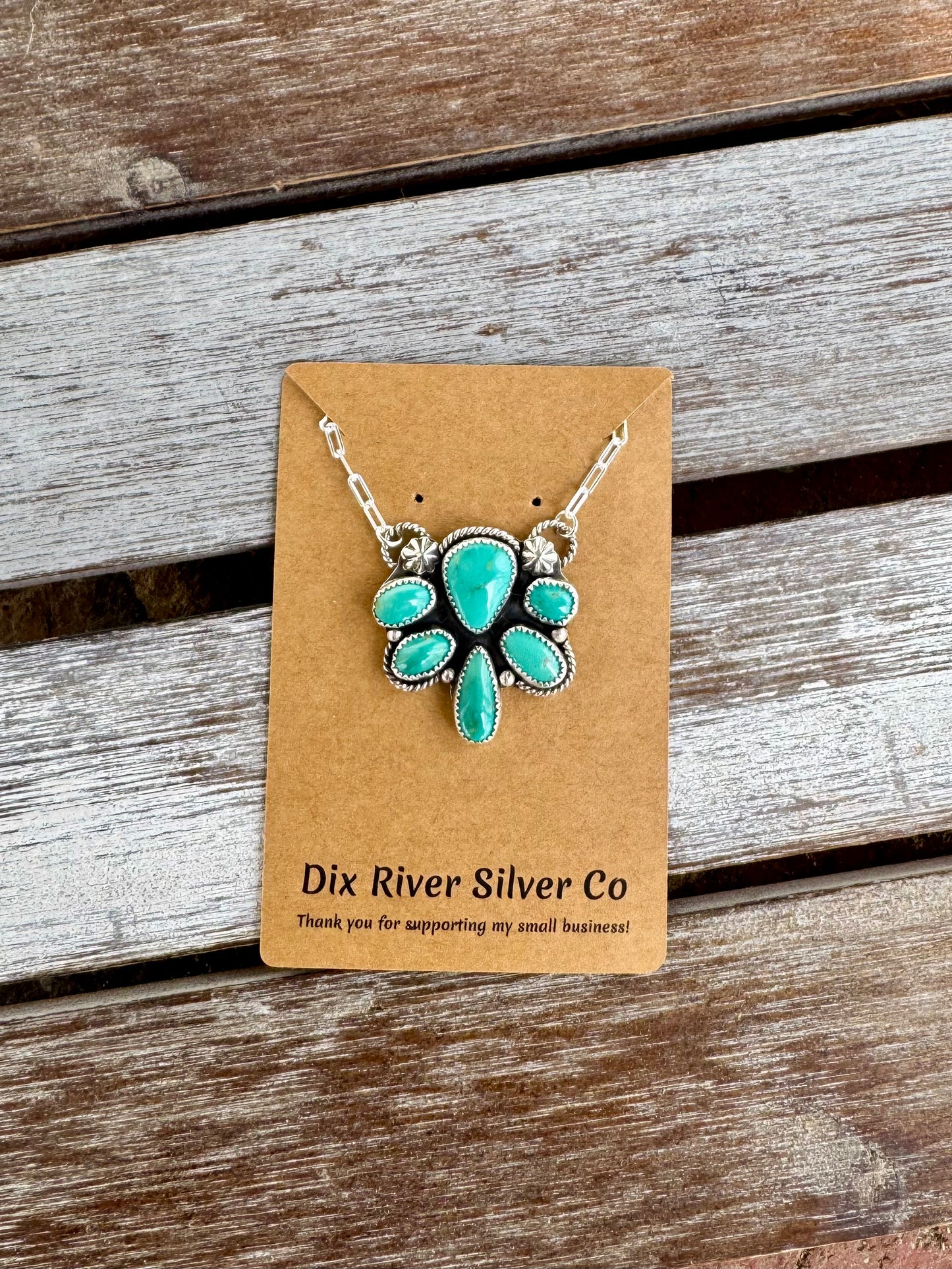 Nila Turquoise Statement Necklace 18"