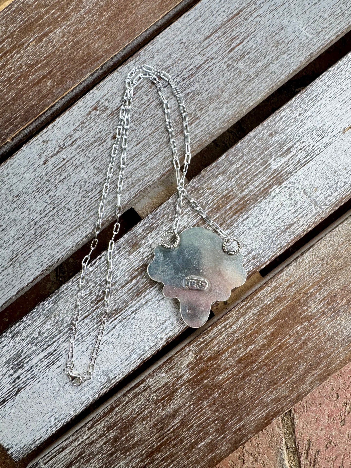 Chunky Buffalo Nickel Statement Necklace 18"