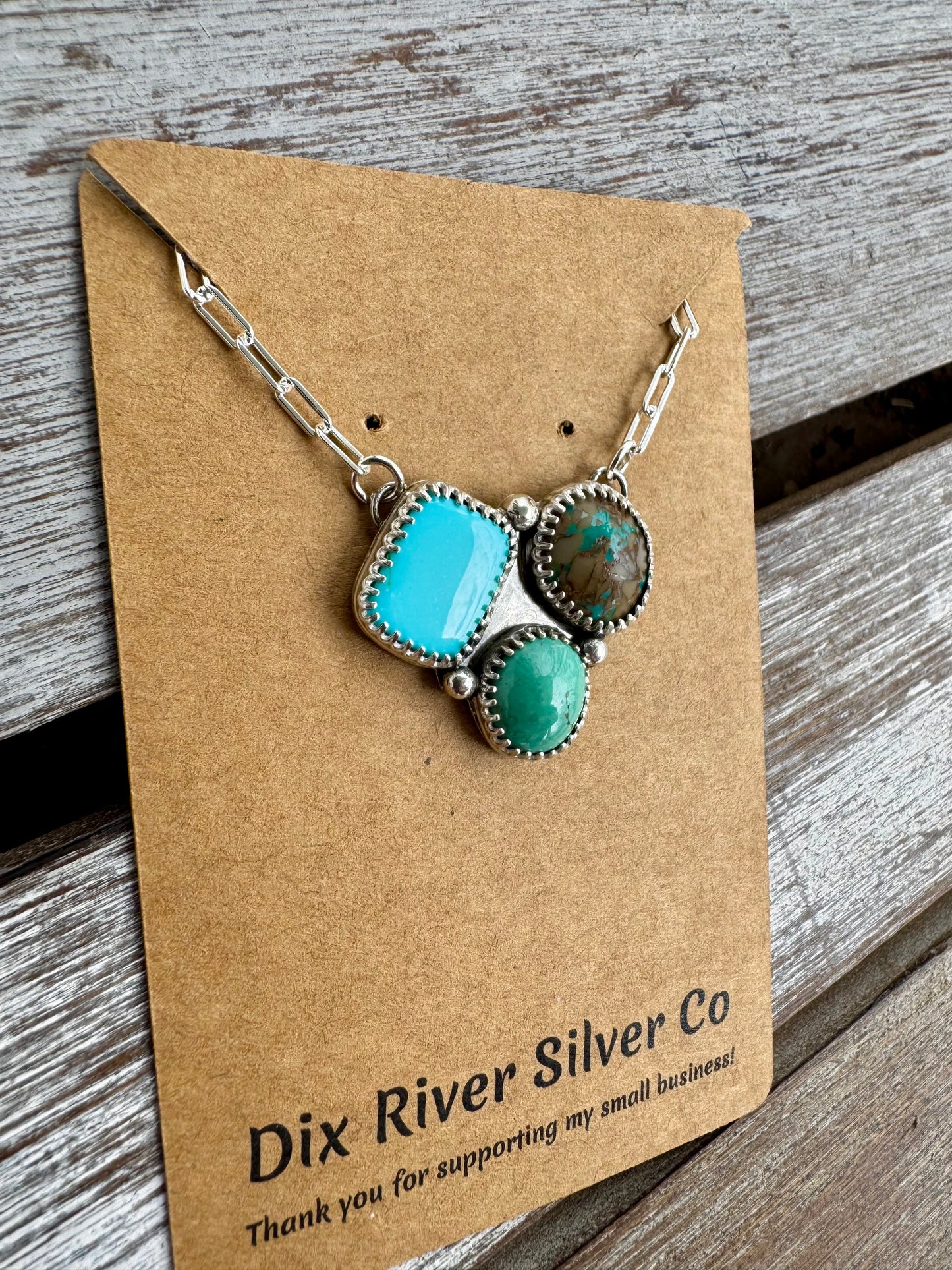 Sonoran & Nila Turquoise Statement Necklace 16"