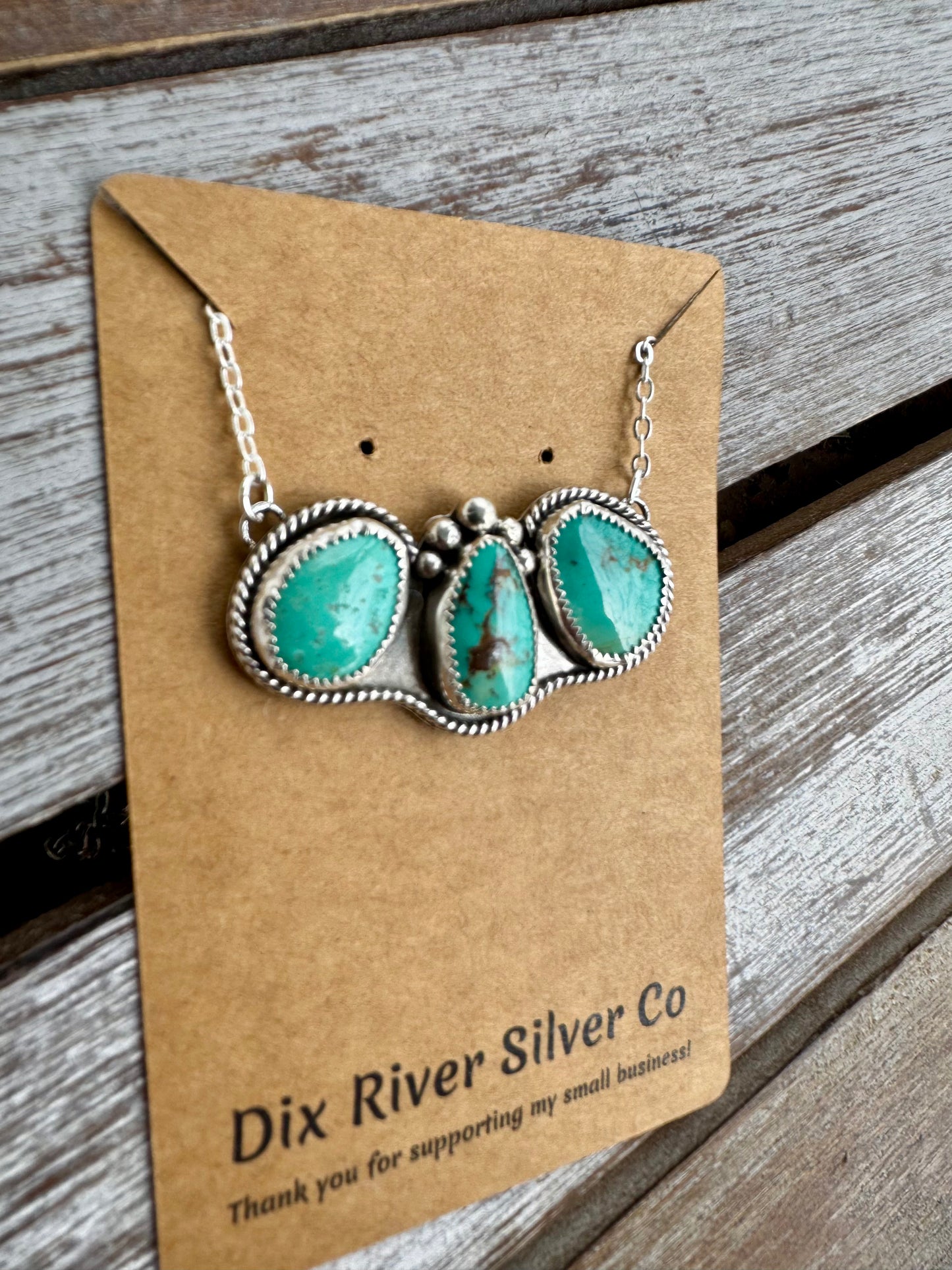Freeform Nila Turquoise Statement Necklace 16"
