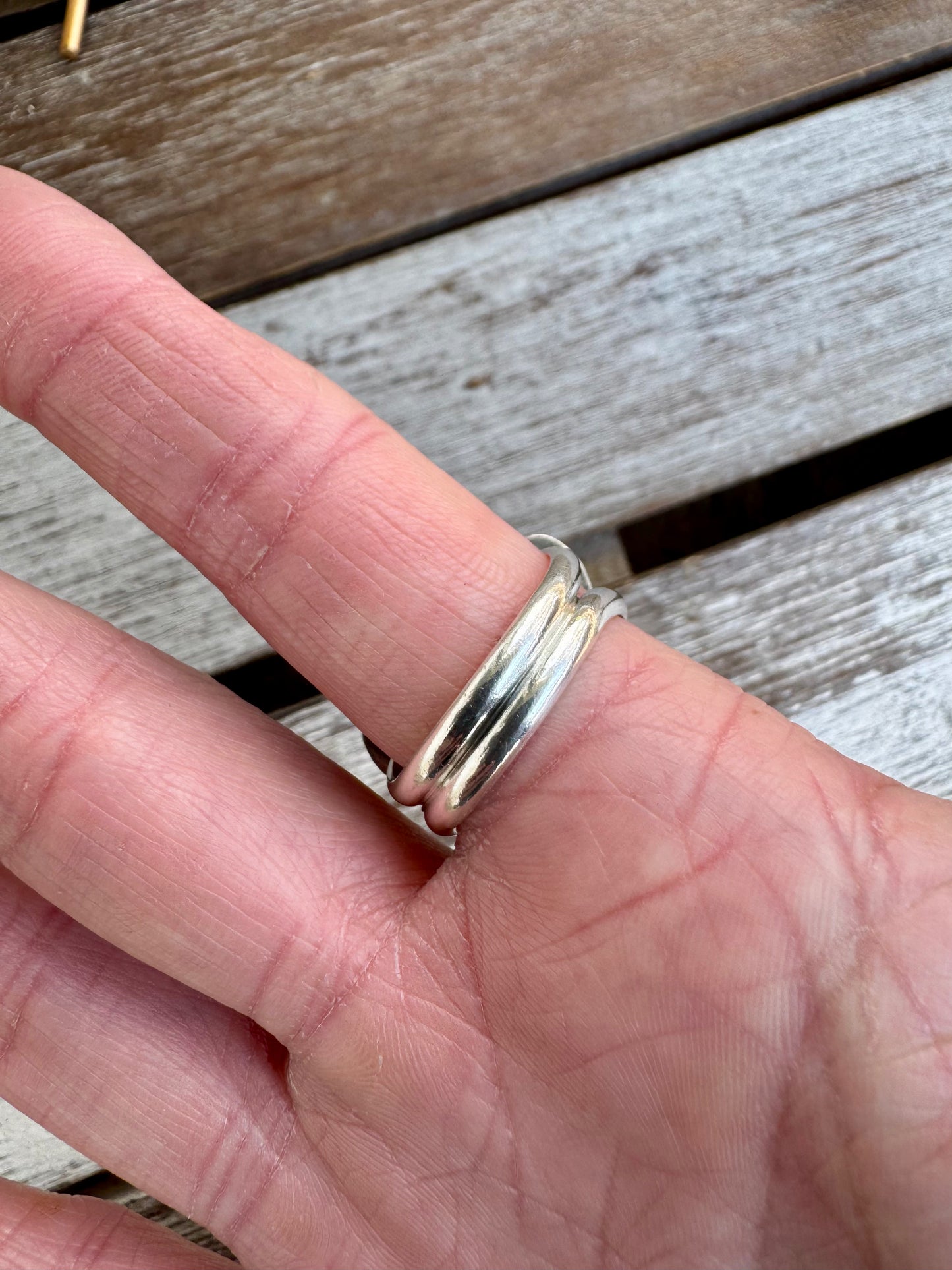 Freeform Nila & Kingman Turquoise Ring Size 9