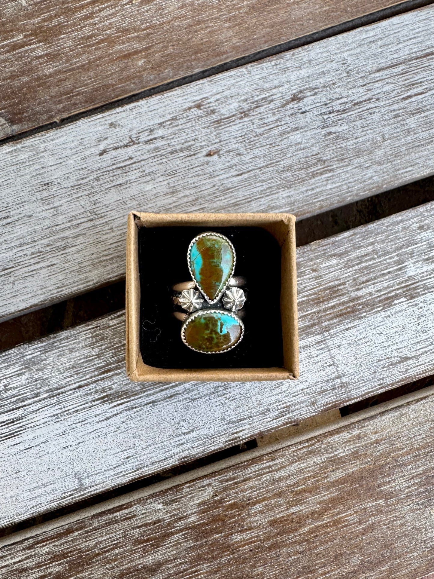 Pilot Mountain Turquoise Ring Size 8