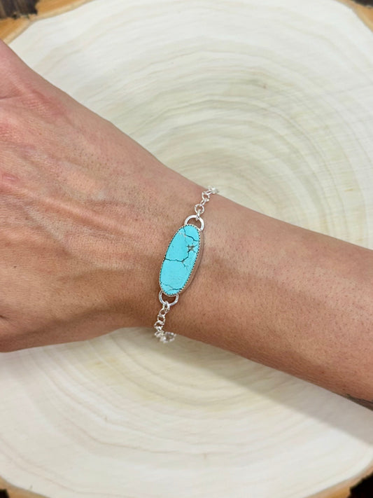 Hubei Turquoise Chain Bracelet