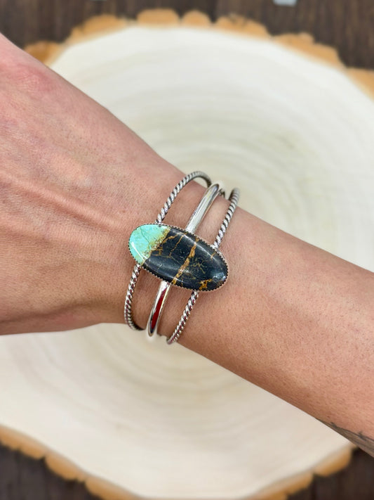 Black Jack Turquoise Cuff Bracelet