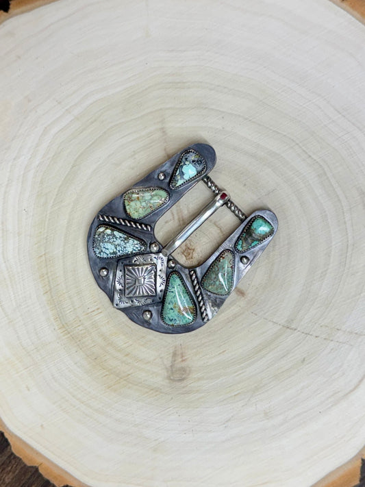 Assorted Turquoise & Concho Belt Buckle