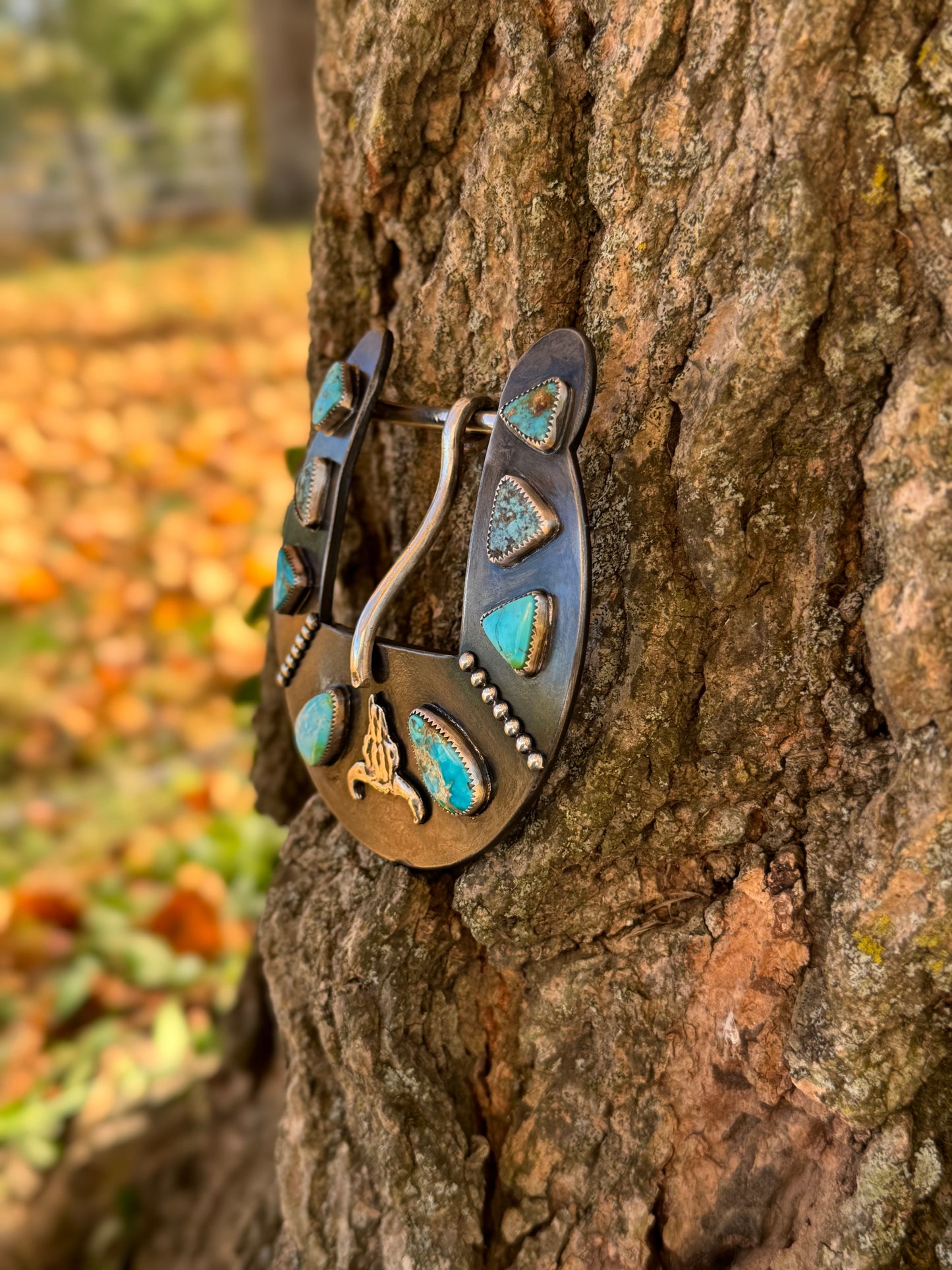Assorted Turquoise Cow Skull Belt Buckle