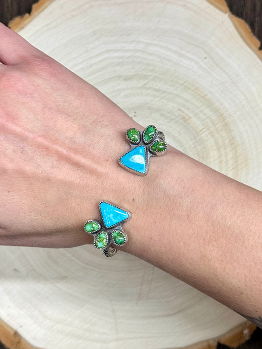 Sonoran Gold & Whitewater Turquoise Cuff