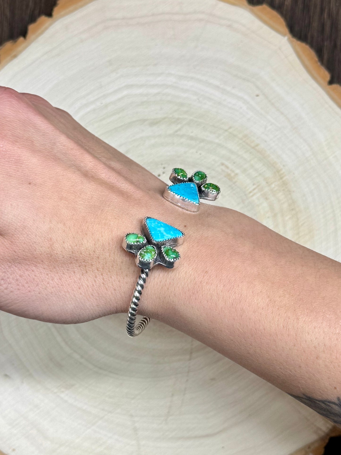 Sonoran Gold & Whitewater Turquoise Cuff