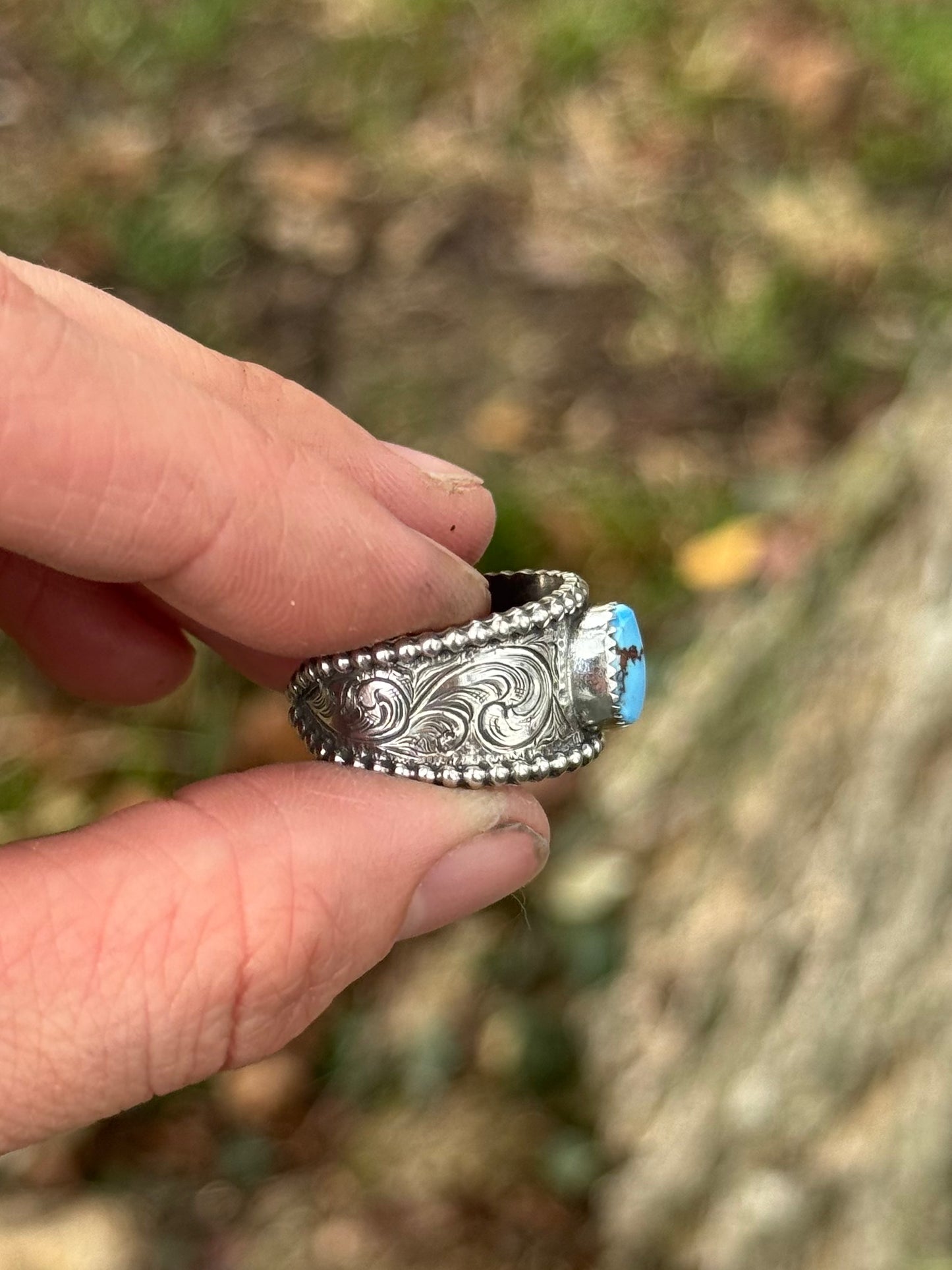 Golden Hills Turquoise Cuff Ring