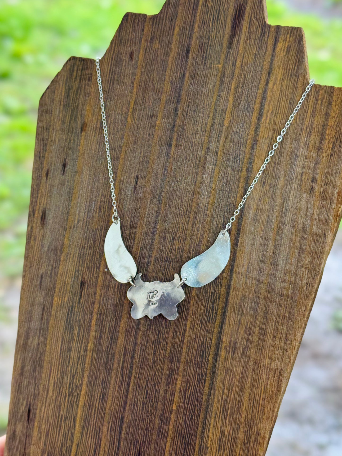 Cow Skull 3 Piece Collar Necklace 15"