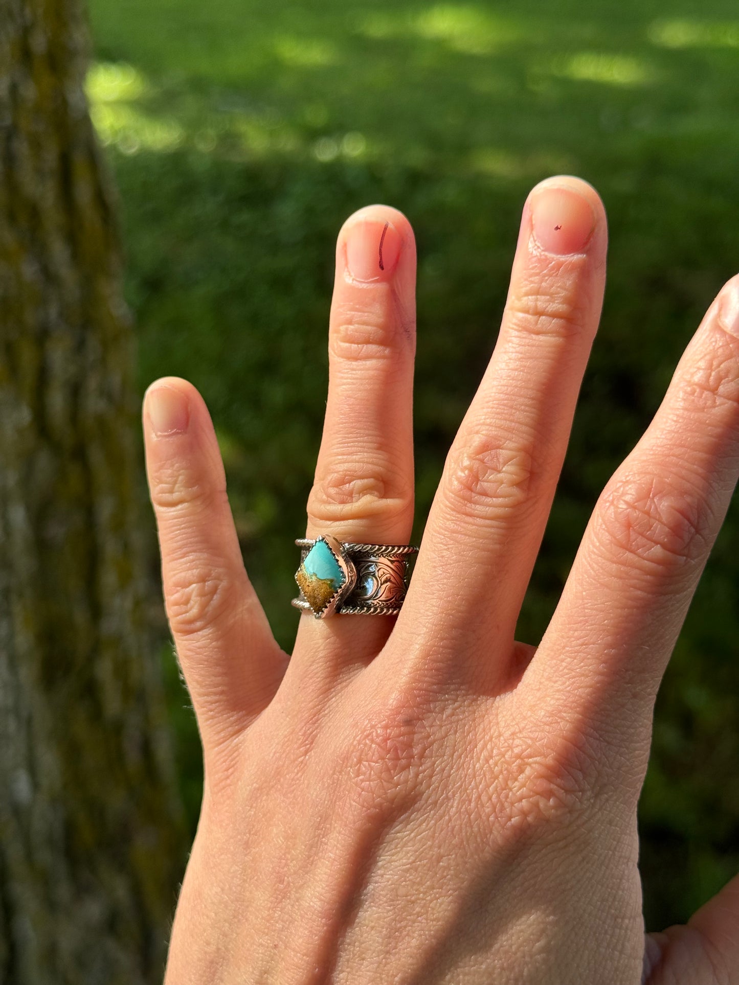 Royston Turquoise Ring Size 6