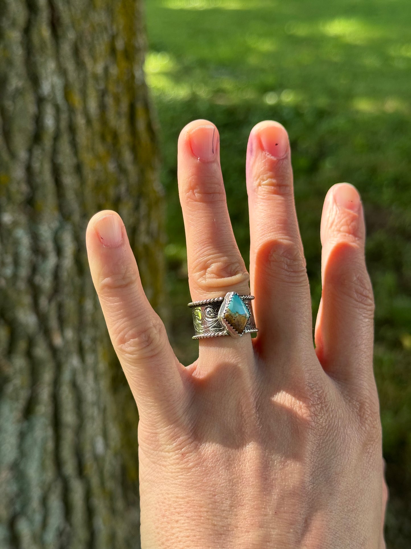 Royston Turquoise Ring Size 6