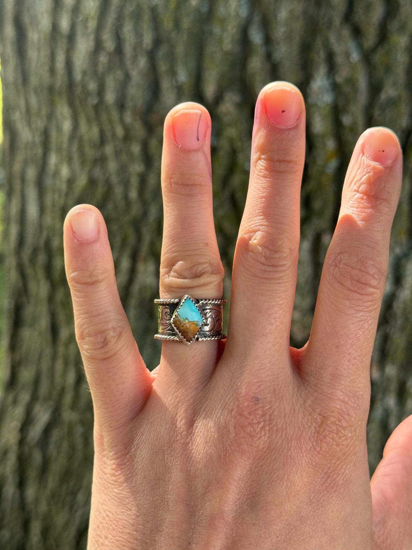 Royston Turquoise Ring Size 6