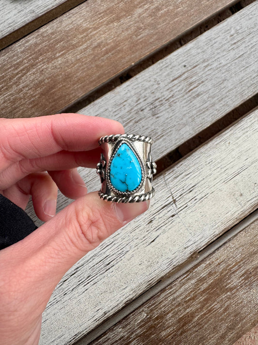 Turquoise Mountain Western Ring Size 6