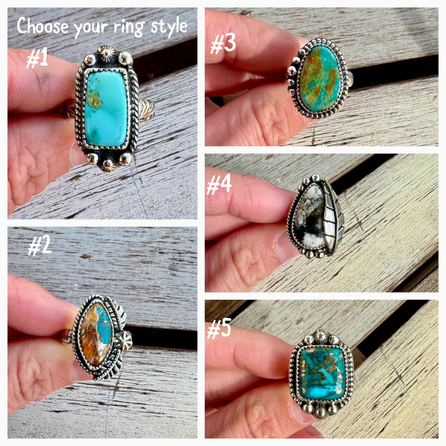 Tibetan Turquoise Stone w/ Custom Ring Design