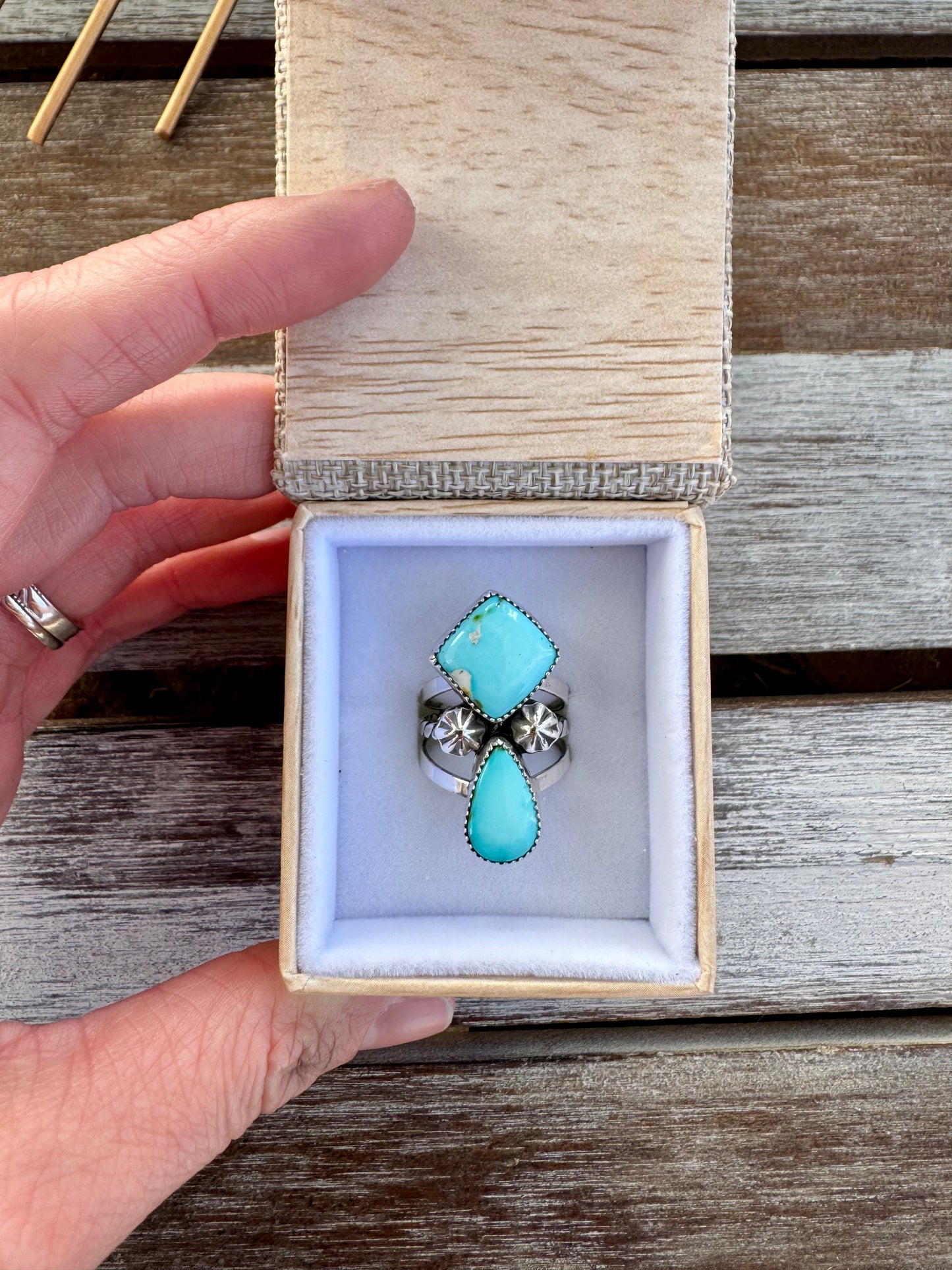 Sonoran Turquoise Statement Ring Size 7.5