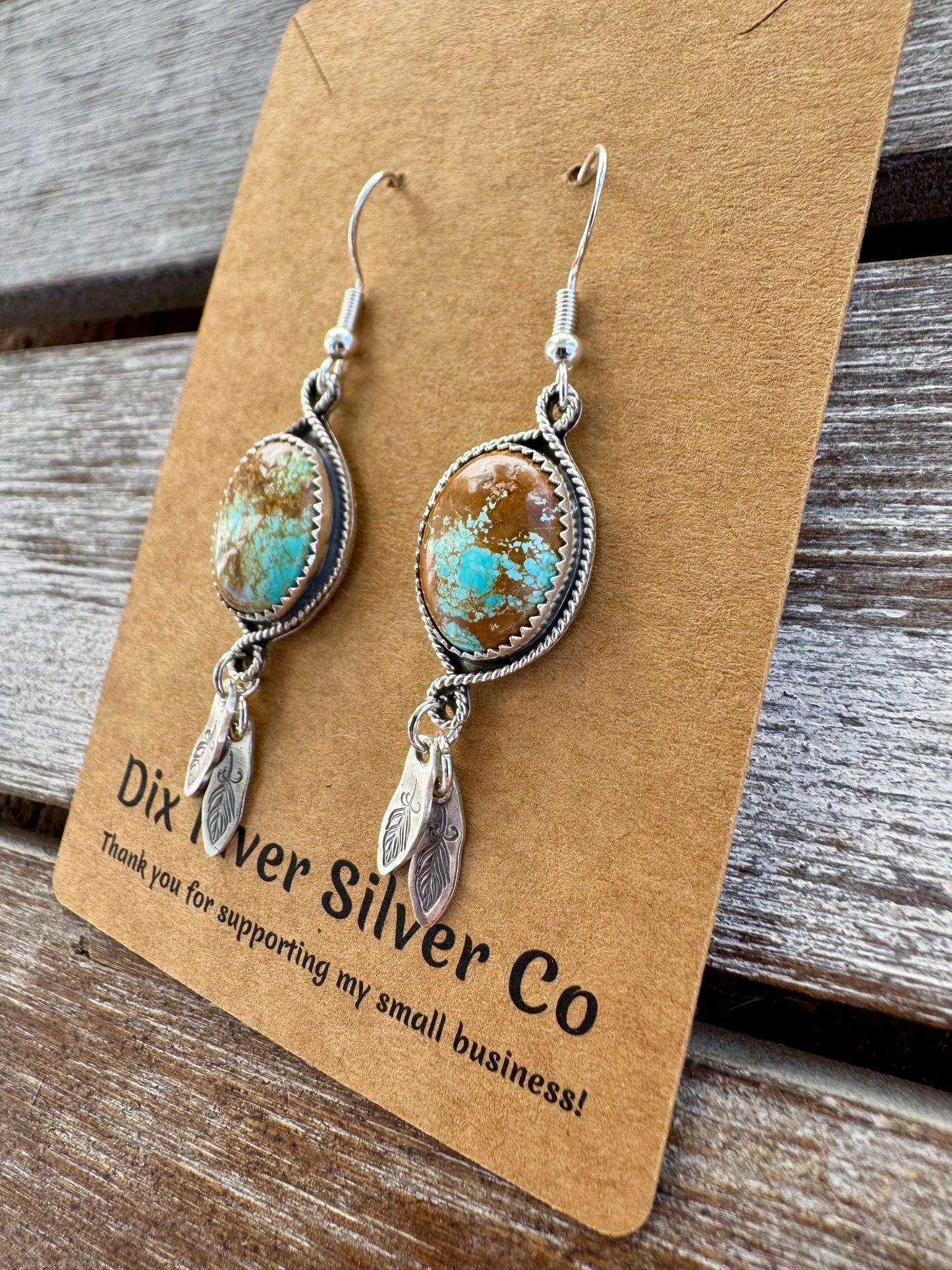 Kings Manassa Turquoise Dangle Earrings