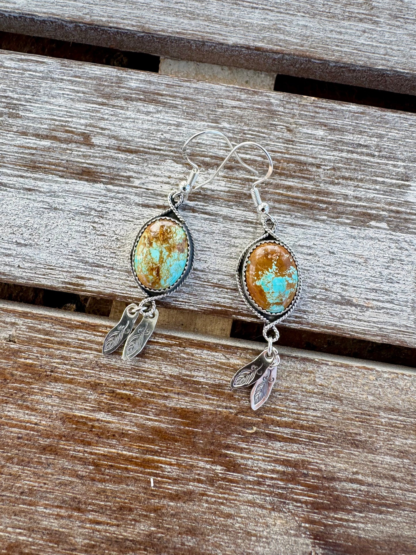 Kings Manassa Turquoise Dangle Earrings