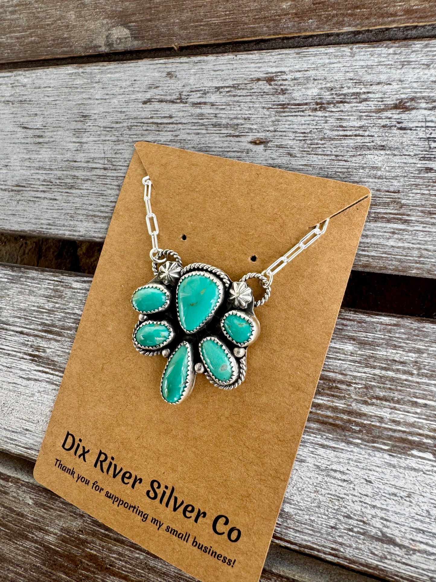 Nila Turquoise Statement Necklace 18"