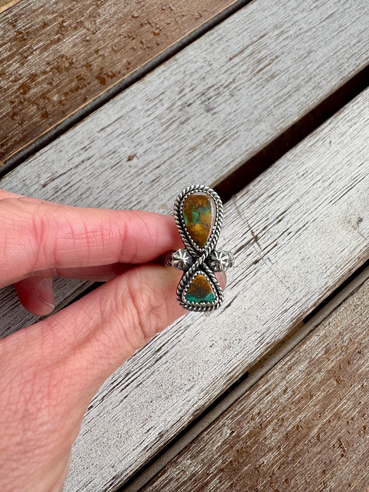 Western Royston Turquoise Ring Size 6