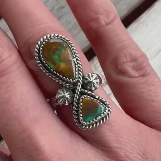 Western Royston Turquoise Ring Size 6